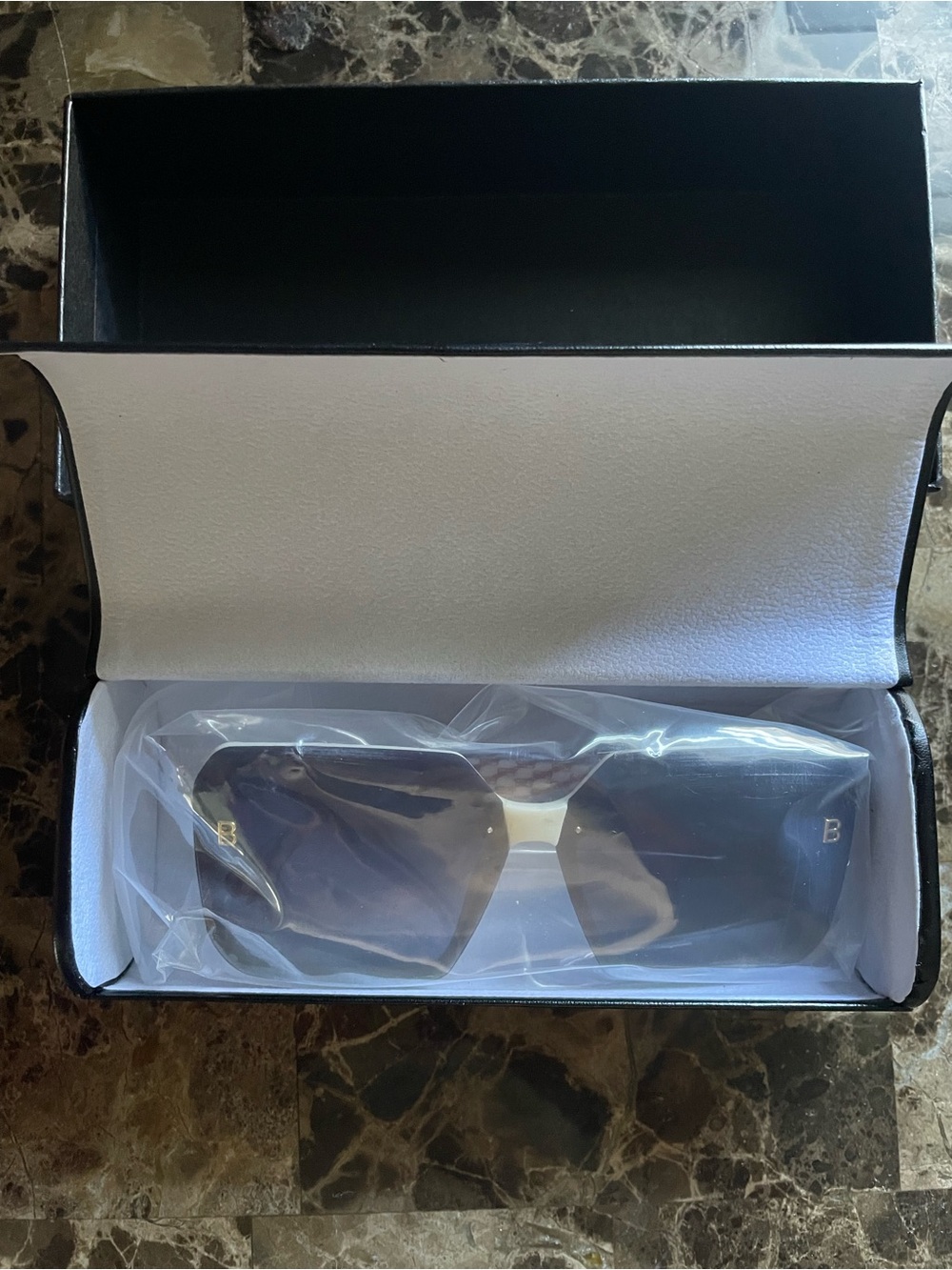 Balenciaga Black Oversized Square Sunglasses